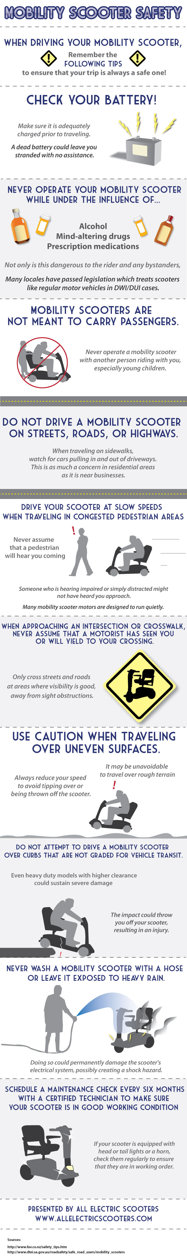 Mobility Scooter Safety Infographic